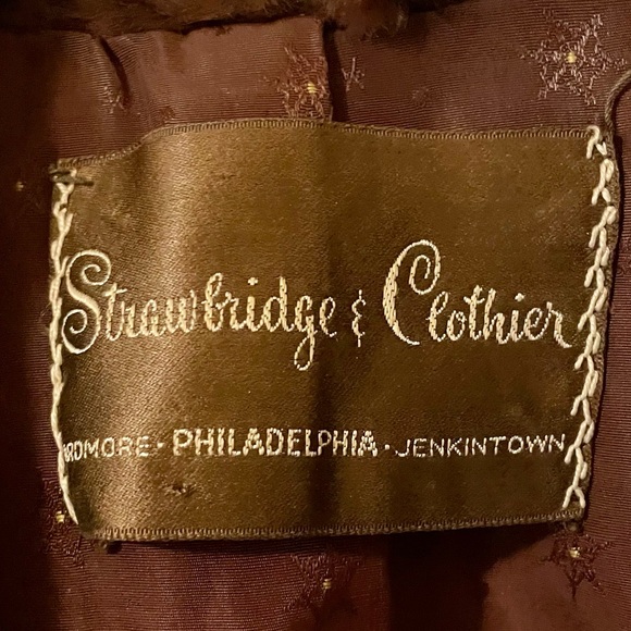 Vintage Strawbridge & Clothier Mink Fur Stole Cape Wrap Coat Shawl Brown Fur - Picture 4 of 6